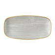 Churchill Stonecast Raw Grey Chefs Oblong Plates 280 x 152mm (12 Pack)