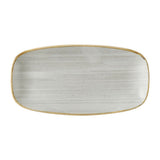 Churchill Stonecast Raw Grey Chefs Oblong Plates 280 x 152mm (12 Pack)