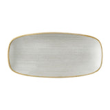 Churchill Stonecast Raw Grey Chefs Oblong Plates 270 x 127mm (12 Pack)