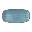 Churchill Stonecast Raw Teal Chefs Oblong Plates 280 x 152mm (12 Pack)