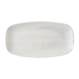 Churchill Stonecast Canvas Grey Chefs Oblong Plates 280 x 152mm (12 Pack)