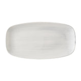 Churchill Stonecast Canvas Grey Chefs Oblong Plates 280 x 152mm (12 Pack)