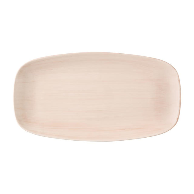 Churchill Stonecast Canvas Coral Chefs Oblong Plates 280 x 152mm (12 Pack)