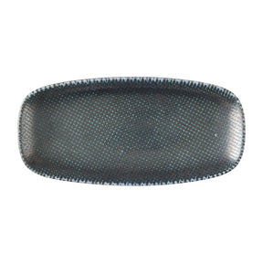 Churchill Studio Prints Astro Metallic Blue Chefs Oblong Plates 270x 127mm (12 Pack)