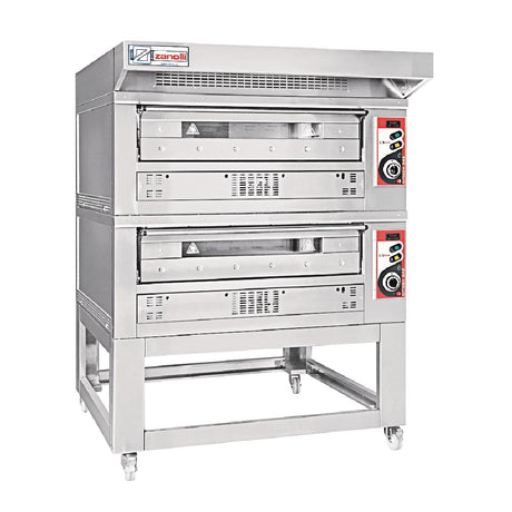 Zanolli Citizen 6 Single Deck Pizza Oven, Stand and Hood Three Phase