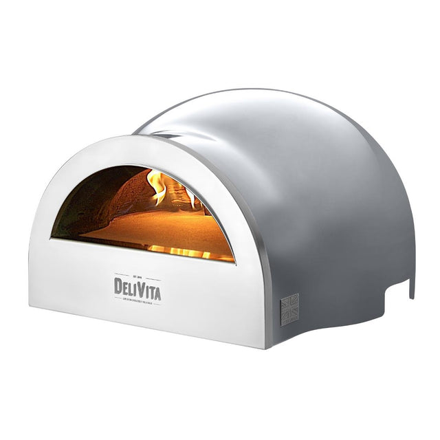 Delivita Wood Fired Pizza Oven Hale Grey