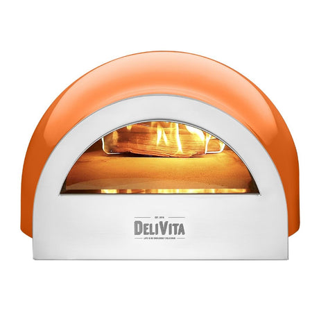 Delivita Wood Fired Pizza Oven Orange Blaze