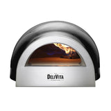 Delivita Dual Fuel Gas Pizza Oven Very Black