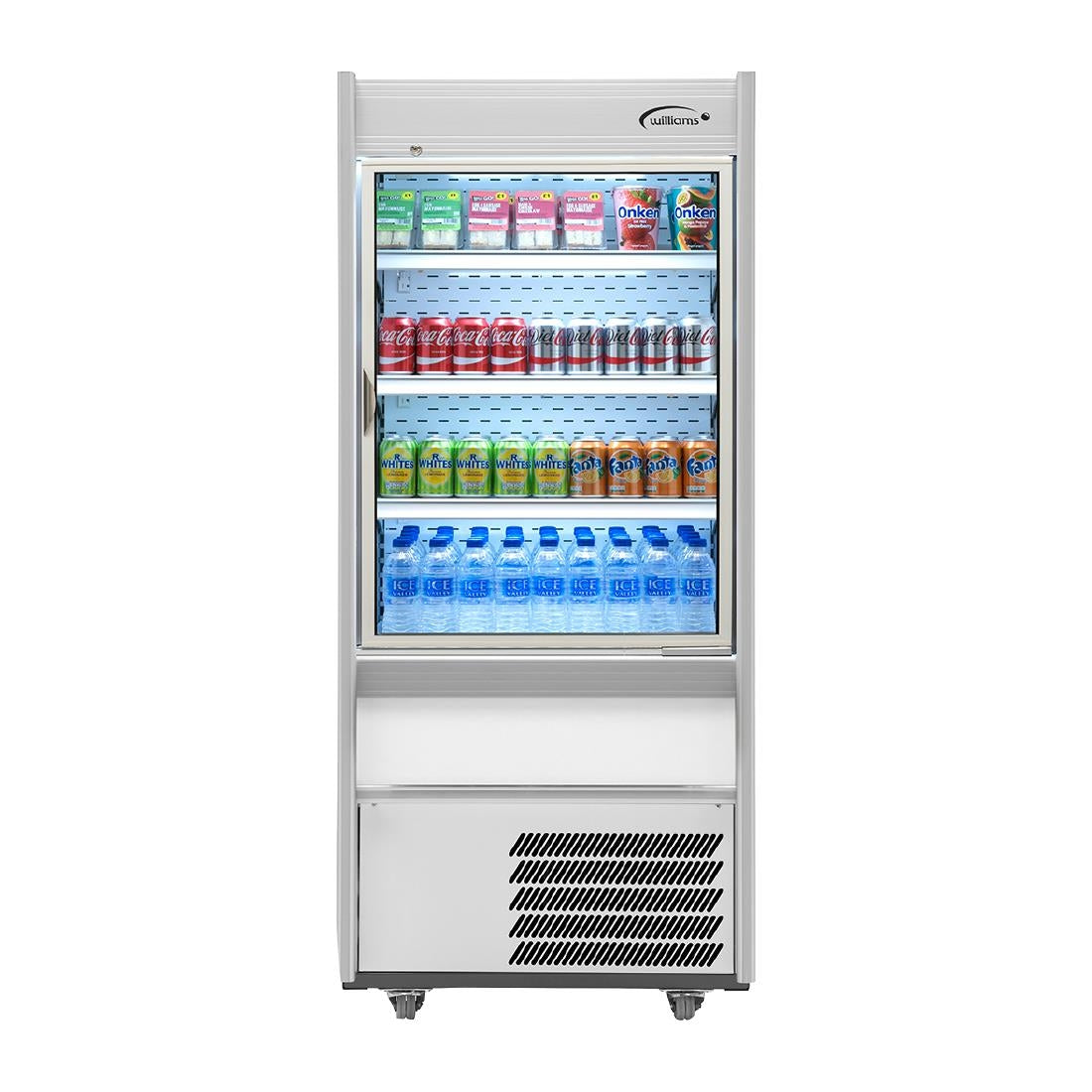 Williams Slimline Gem Multideck Fridge Stainless with Hinged Front Door R70-SCD-HFD