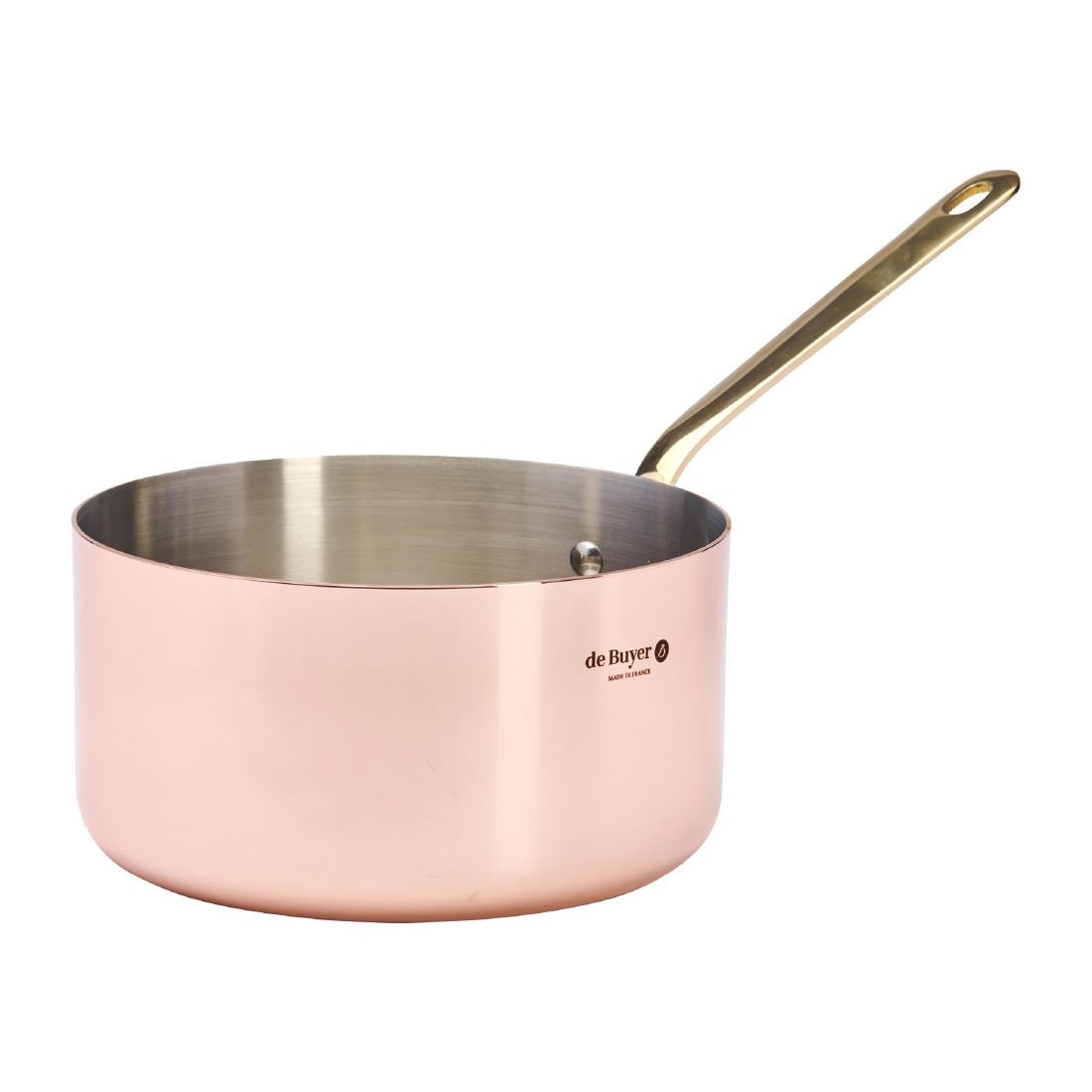 De Buyer Inocuivre Saucepan with Brass Handle 20cm