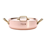 De Buyer Inocuivre Saute Pan with Lid Brass 24cm