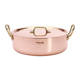 De Buyer Inocuivre Saute Pan with Lid Brass 28cm