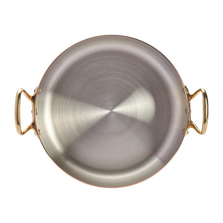 De Buyer Inocuivre Saute Pan with Lid Brass 28cm