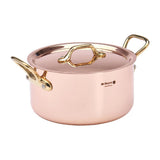 De Buyer Inocuivre Round Stewpan with Lid Brass 16cm