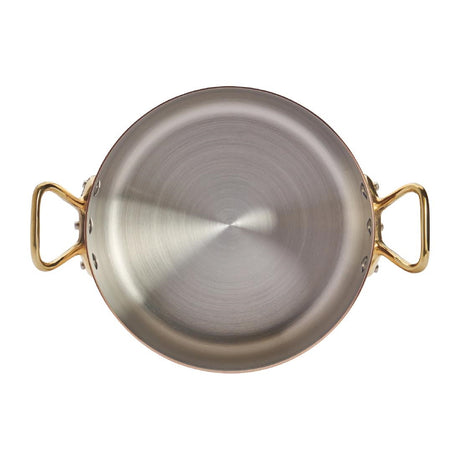De Buyer Inocuivre Round Stewpan with Lid Brass 20cm