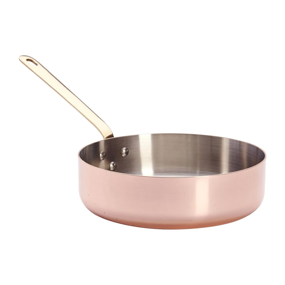 De Buyer Inocuivre Saute Pan Brass 24cm