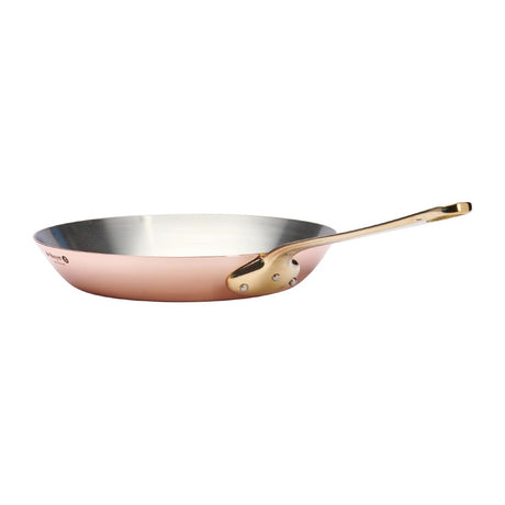 De Buyer Inocuivre Round Frying Pan with Handle Brass 28cm
