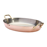 De Buyer Inocuivre Oval Dish with Brass Handles 36cm