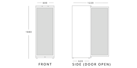 GRADED-00994-ICEN40 Single Glass Door Freezer 360L – image 3