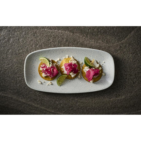 Churchill Delta Grey Oblong Plates 298x153mm (12 Pack)