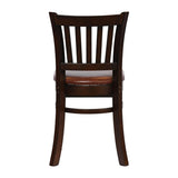 Turin Dining Table with 4 Manhattan Chairs in Dark Walnut & Bison Espresso