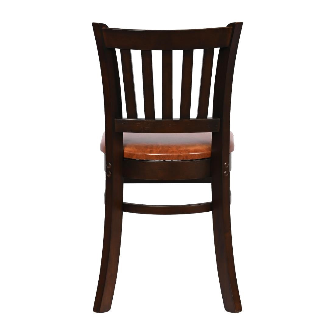Turin Dining Table with 4 Manhattan Chairs in Dark Walnut & Bison Tan