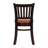 Turin Dining Table with 4 Manhattan Chairs in Dark Walnut & Bison Tan