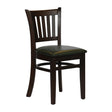 Turin Dining Table with 4 Manhattan Chairs in Dark Walnut & Bison Cedar