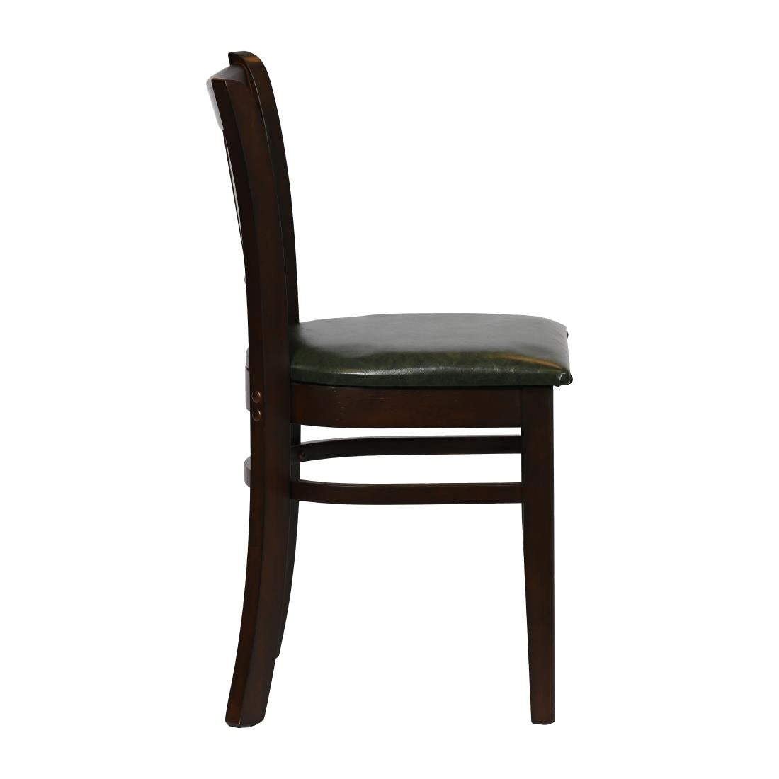 Turin Dining Table with 4 Manhattan Chairs in Dark Walnut & Bison Cedar