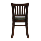 Turin Dining Table with 4 Manhattan Chairs in Dark Walnut & Bison Cedar