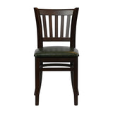 Turin Dining Table with 4 Manhattan Chairs in Dark Walnut & Bison Cedar