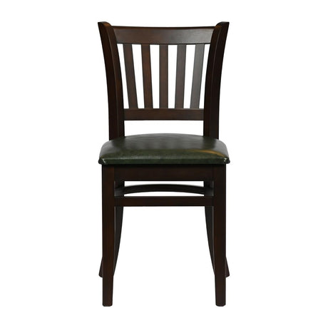 Turin Dining Table with 4 Manhattan Chairs in Dark Walnut & Bison Cedar