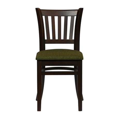 Turin Dining Tables with 4 Manhattan Chairs in Dark Walnut with Shetland Forest