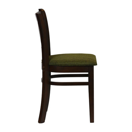 Turin Dining Tables with 4 Manhattan Chairs in Dark Walnut with Shetland Forest