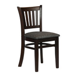 Turin Dining Table with 4 Manhattan Chairs in Dark Walnut & Shetland Smoke