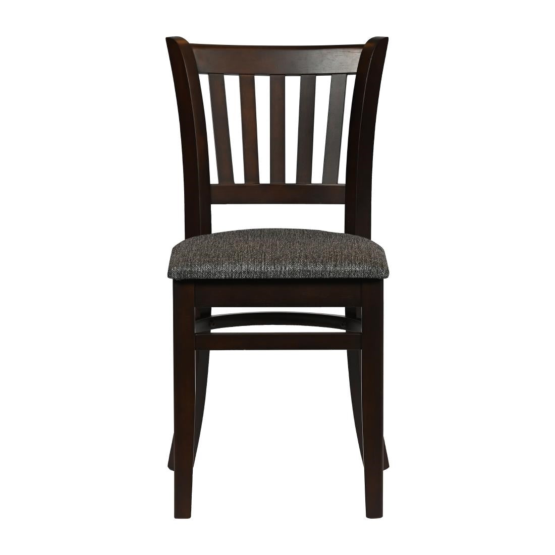 Turin Dining Table with 4 Manhattan Chairs in Dark Walnut & Shetland Smoke
