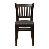 Turin Dining Table with 4 Manhattan Chairs in Dark Walnut & Shetland Smoke