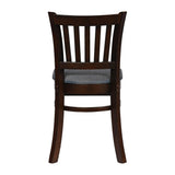 Turin Dining Table with 4 Manhattan Chairs in Dark Walnut & Shetland Smoke