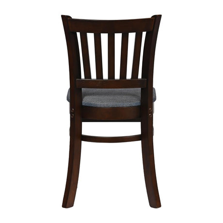Turin Dining Table with 4 Manhattan Chairs in Dark Walnut & Shetland Smoke