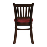Turin Dining Table with 4 Manhattan Chairs in Dark Walnut & Shetland Scarlett