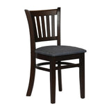 Turin Dining Table with 4 Manhattan Chairs in Dark Walnut & Shetland Sea