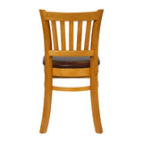 Turin Dining Table with 4 Manhattan Chairs in Soft Oak & Bison Espresso