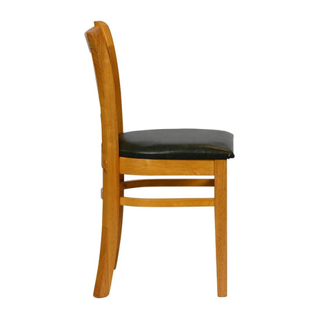 Turin Dining Table with 4 Manhattan Chairs in Soft Oak & Bison Cedar