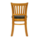 Turin Dining Table with 4 Manhattan Chairs in Soft Oak & Bison Cedar
