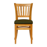 Turin Dining Table with 4 Manhattan Chairs in Soft Oak & Shetland Forest