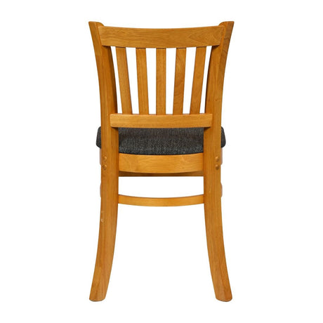 Turin Dining Table with 4 Manhattan Chairs in Soft Oak & Shetland Smoke