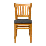 Turin Dining Table with 4 Manhattan Chairs Soft Oak & Shetland Sea
