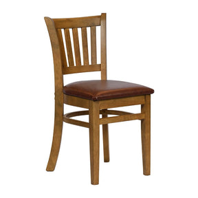 Turin Dining Table with 4 Manhattan Chairs Weathered Oak & Bison Espresso