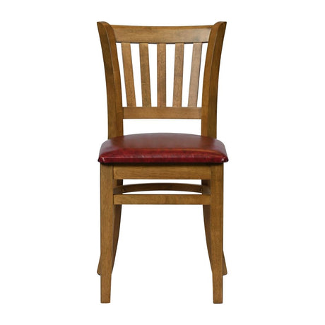 Turin Dining Table with 4 Manhattan Dining Chairs Weathered Oak & Bison Bordeaux