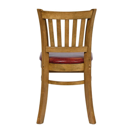 Turin Dining Table with 4 Manhattan Dining Chairs Weathered Oak & Bison Bordeaux